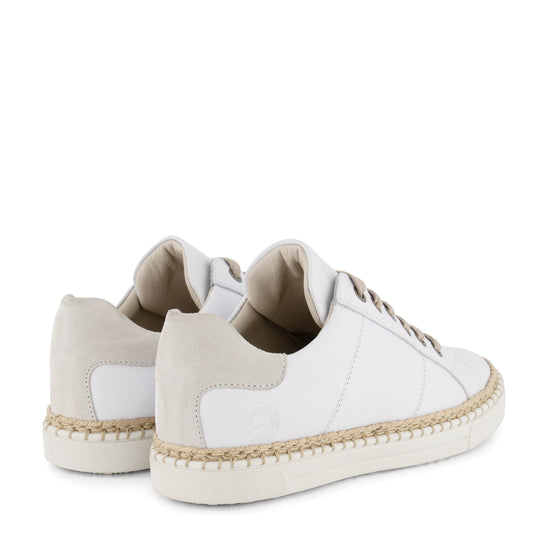 Caen - Leather sneaker - Lady - White BD