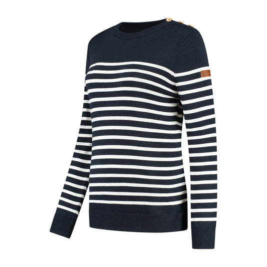 Vattern - Thin knit jumper - Lady - Navy FL