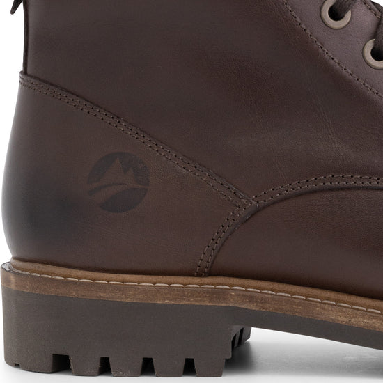 Langesund - Wool-lined lace-up boots - Men - Dark Brown DFH