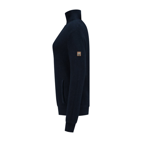 Snowdon - Cardigan cashmere/cotton blend - Lady - Navy L