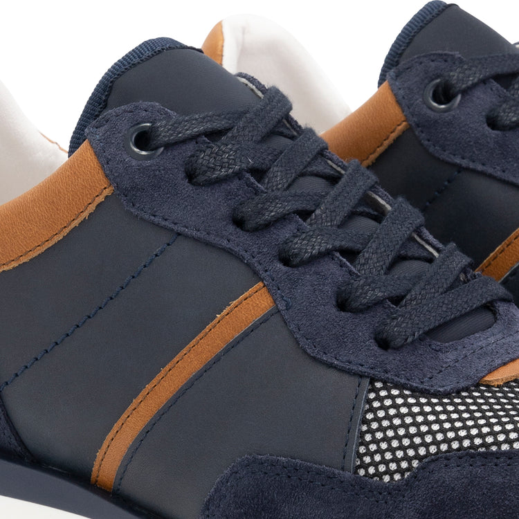 Carnac - Leather sneakers - Lady - Navy DFW