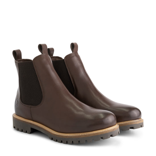 Randers - Leather chelsea boots - Men - Dark Brown FRD