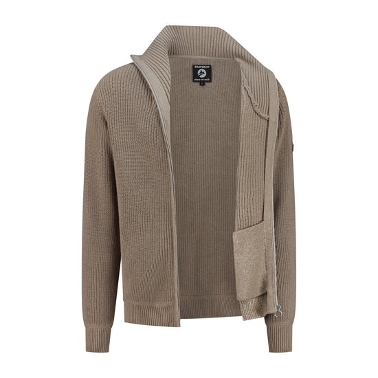 Snowdon - Cardigan cashmere/cotton blend - Men - Sand CVO