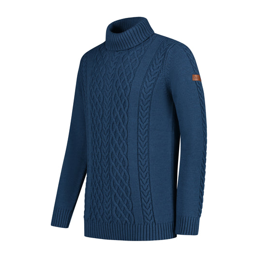 Oulu - Mock neck - Men - Blue FL