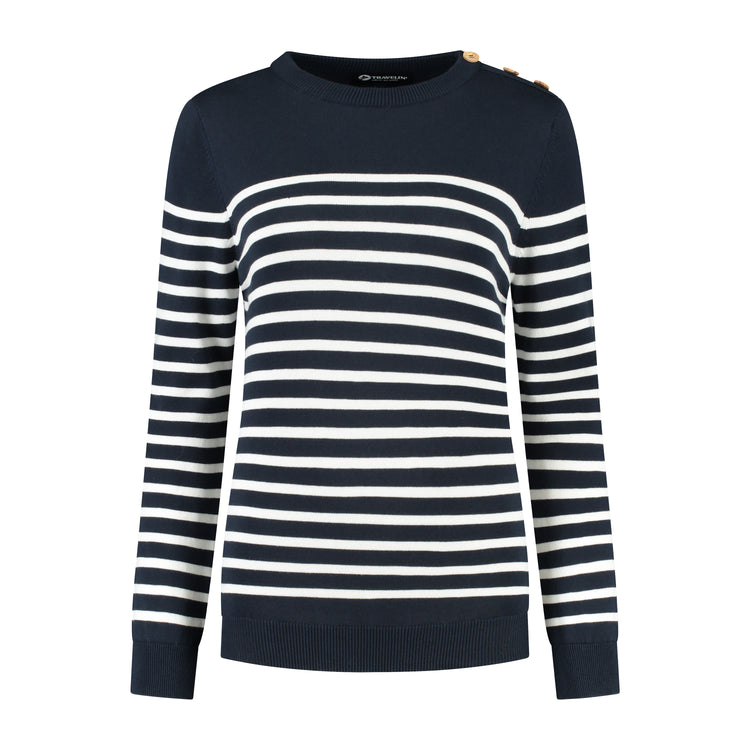 Vattern - Thin knit jumper - Lady - Navy F