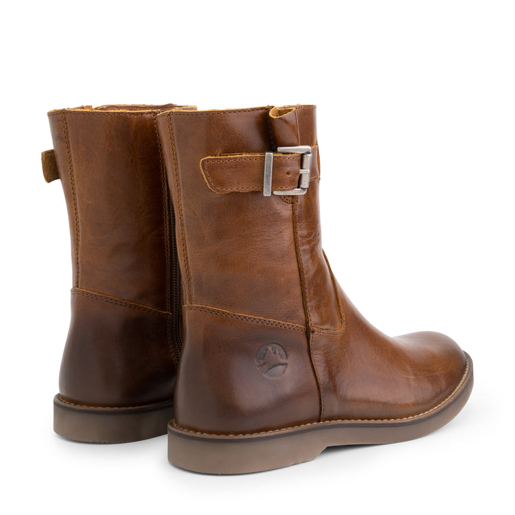 Lannion - Leather boot - Lady - Cognac BD