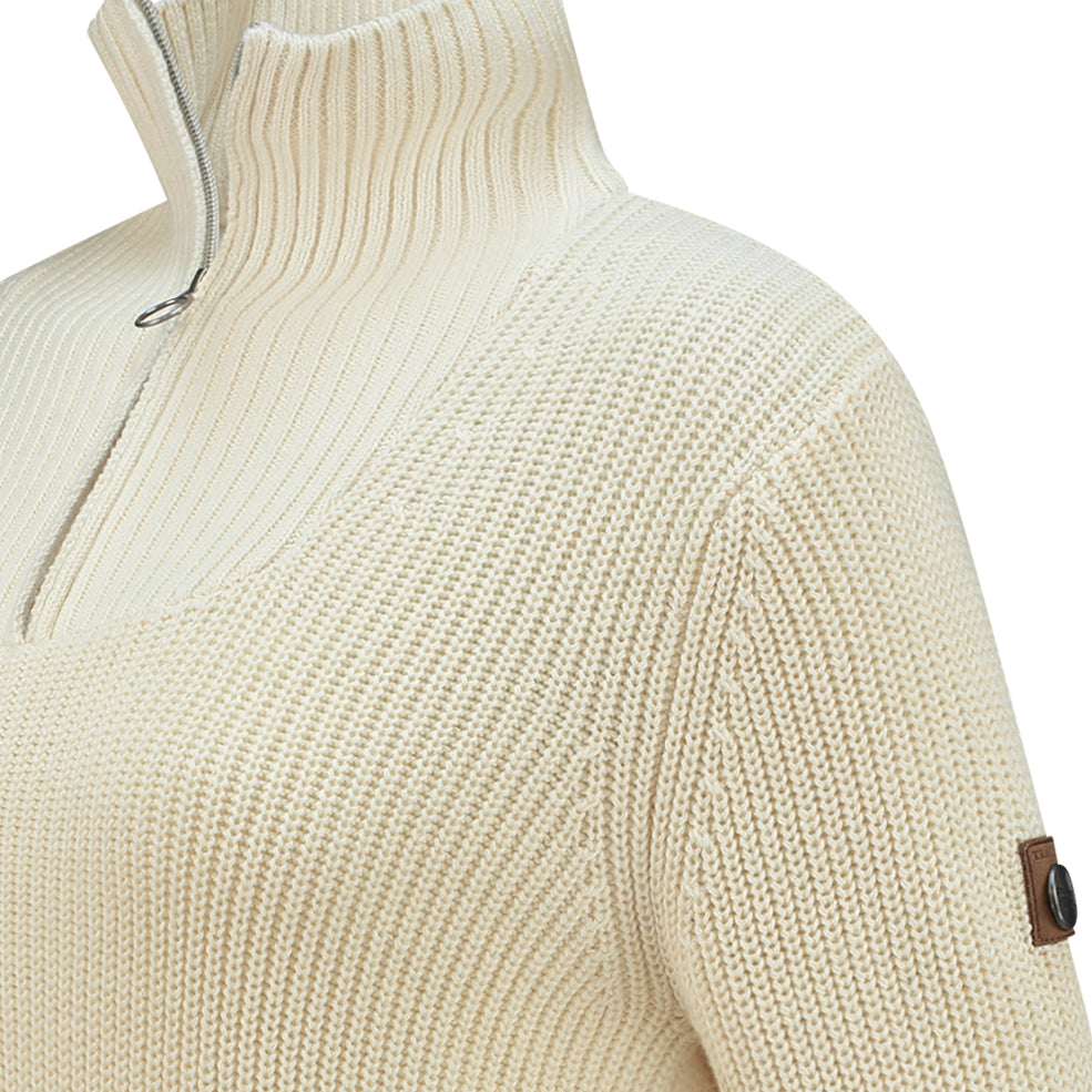 Brecon - Sweater cashmere/cotton blend - Lady - Off White DCB