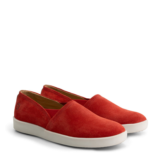 Tours - Suede slip-on shoes - Lady - Red FRD