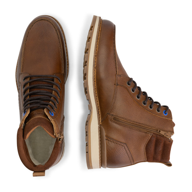 Lemvig - Lace-up shoe - Men - Cognac UPD