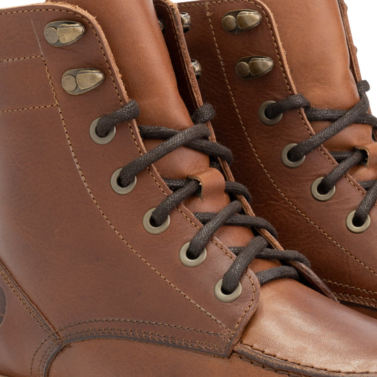 Haugesund - Wool-lined lace-up boots - Men - Cognac DFW