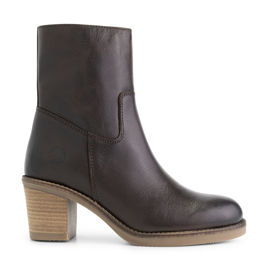 Meneac - Leather ankle boots - Lady - Dark Brown R