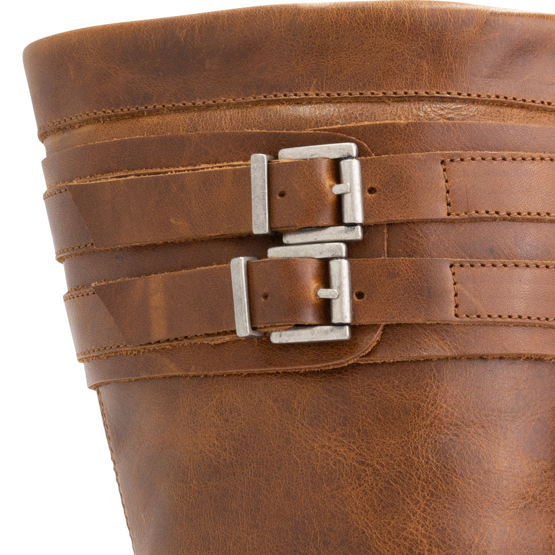 Solstad - Semi-high leather boots - Lady - Cognac DFS