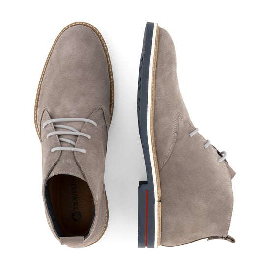 Newburgh - Suede lace-up shoes - Men - Light grey UPD