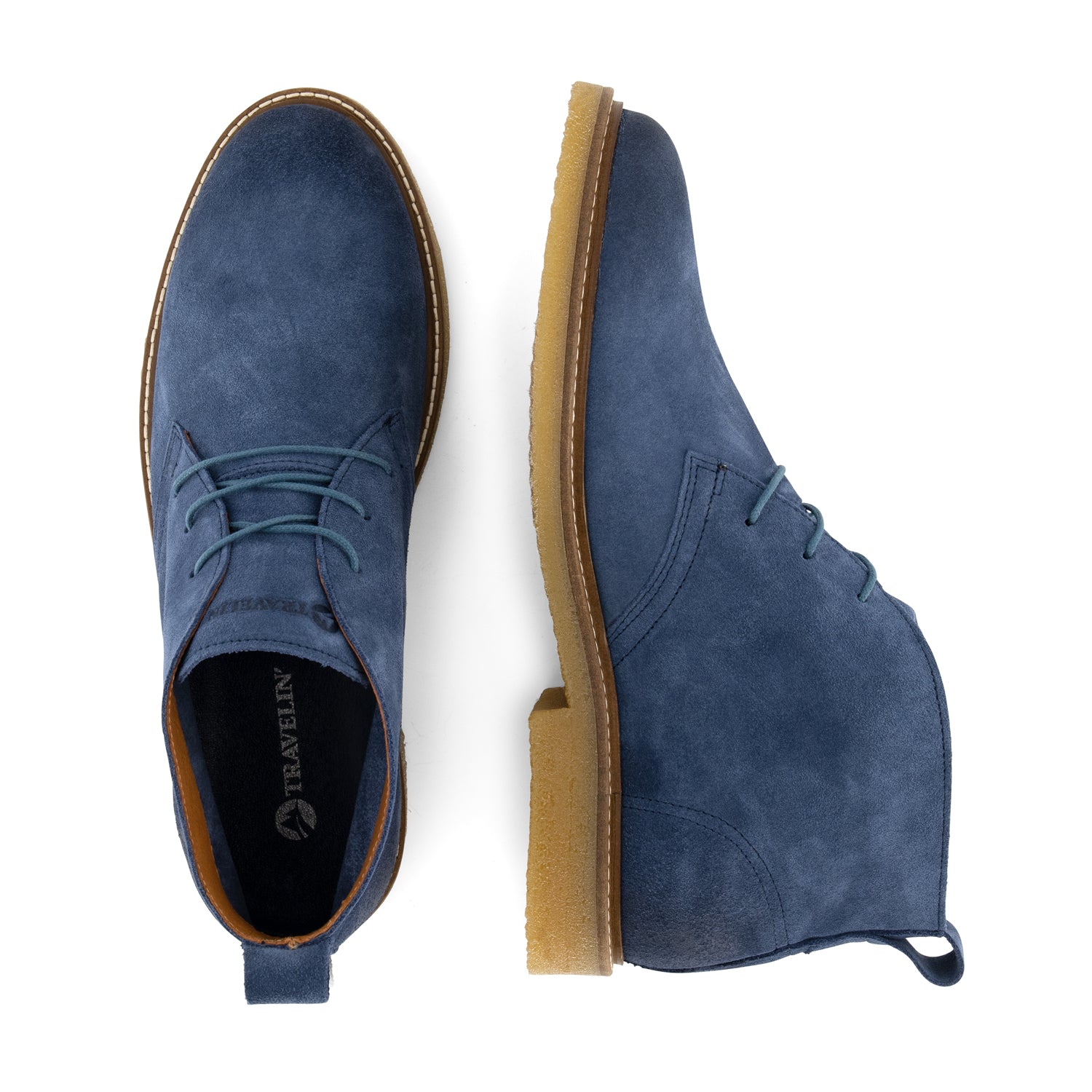 Glasgow - Suede lace-up shoe - Men - Petrol UPD