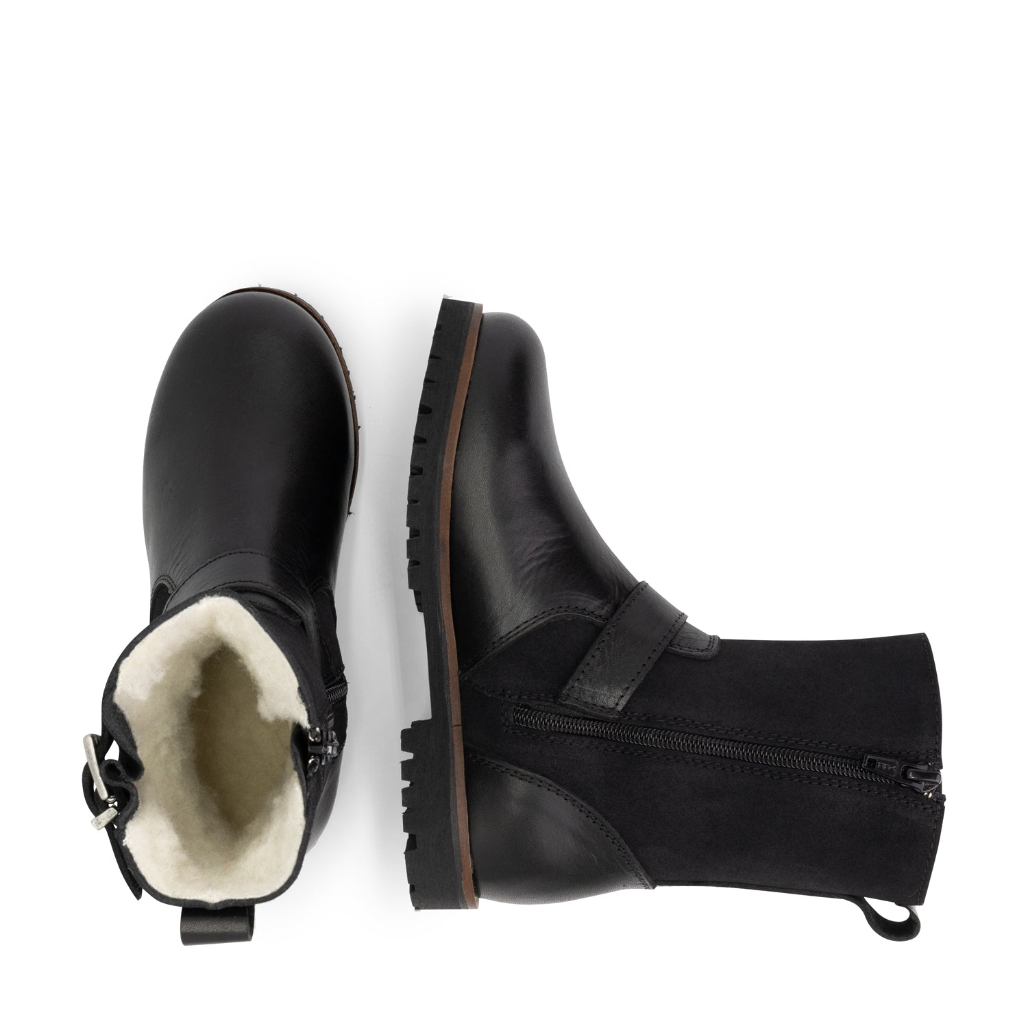 Lii - Wool-lined boots - Kids - Black UPD