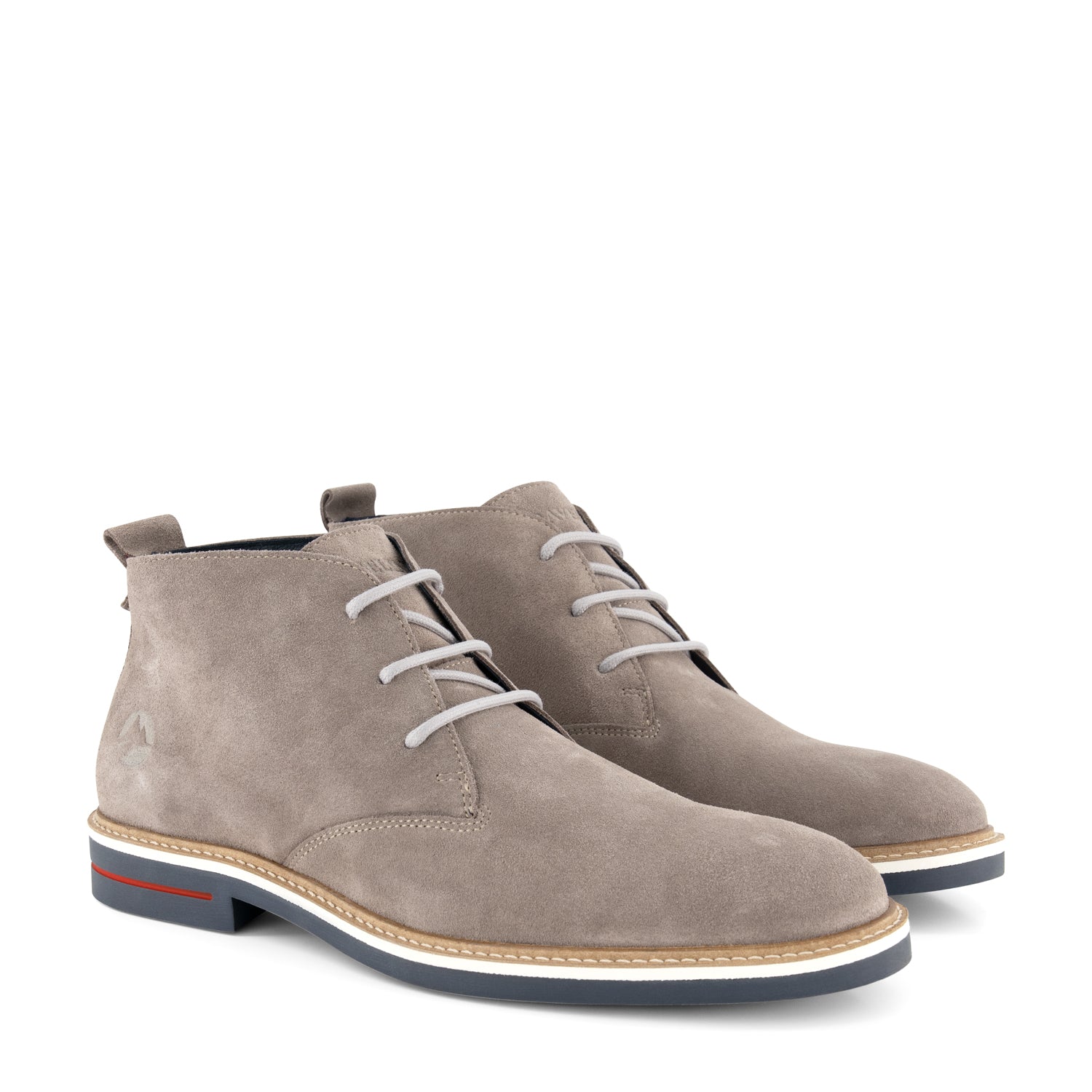 Newburgh - Suede lace-up shoes - Men - Light grey FRD