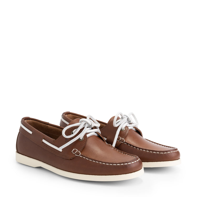 Exmouth - Boat shoes - Lady - Cognac FRD