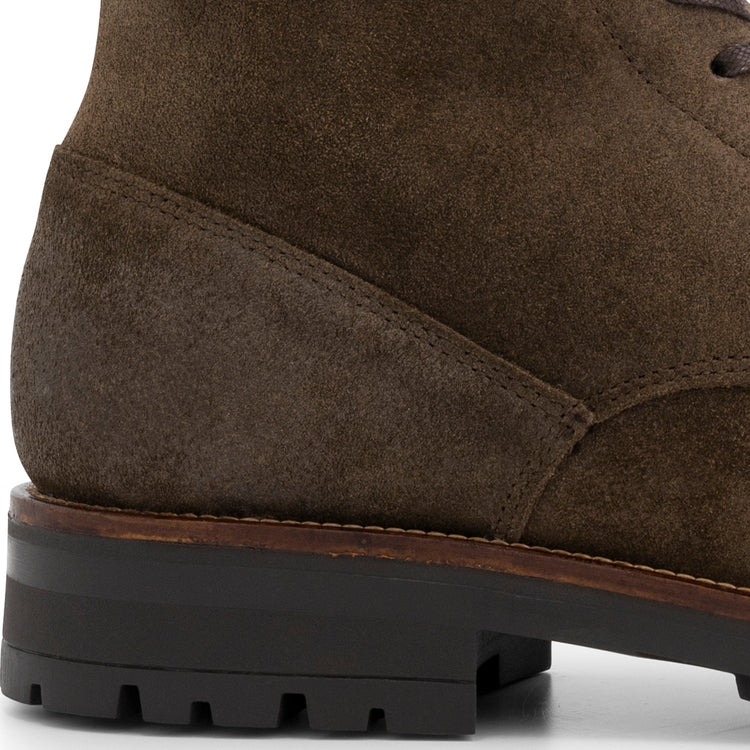 Hosio - Suede lace-up boots - Men - Khaki DFH