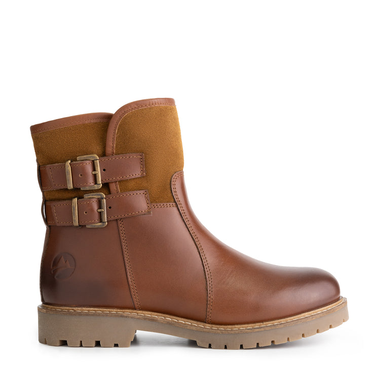 Hestnes - Leather ankle boots - Lady - Cognac R