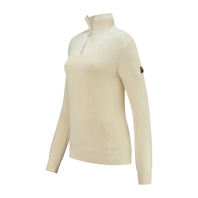 Brecon - Sweater cashmere/cotton blend - Lady - Off White FL