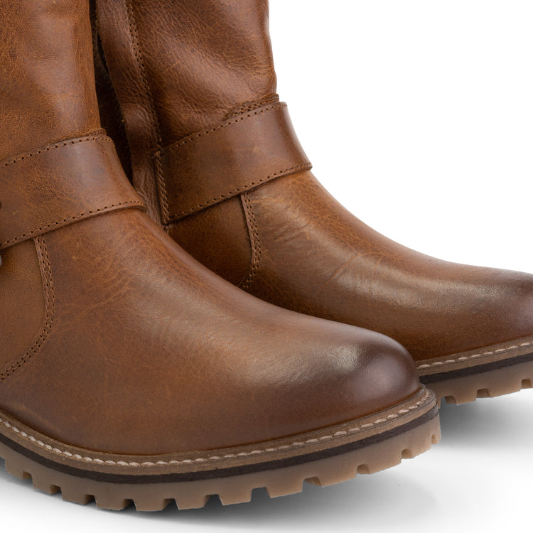 Silkeborg - Wool-lined boots - Lady - Cognac DFW