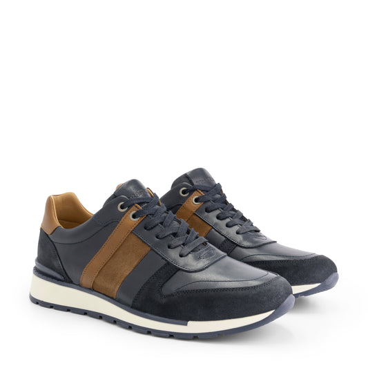 Brixworth - Leather sneakers - Men - Blue FRD