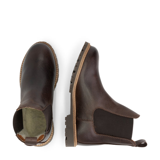 Leikanger - Leather chelsea boots - Lady - Dark Brown UPD