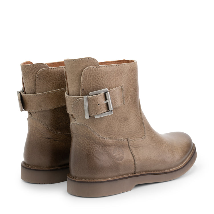 Louargat - Leather boot - Lady - Taupe BD