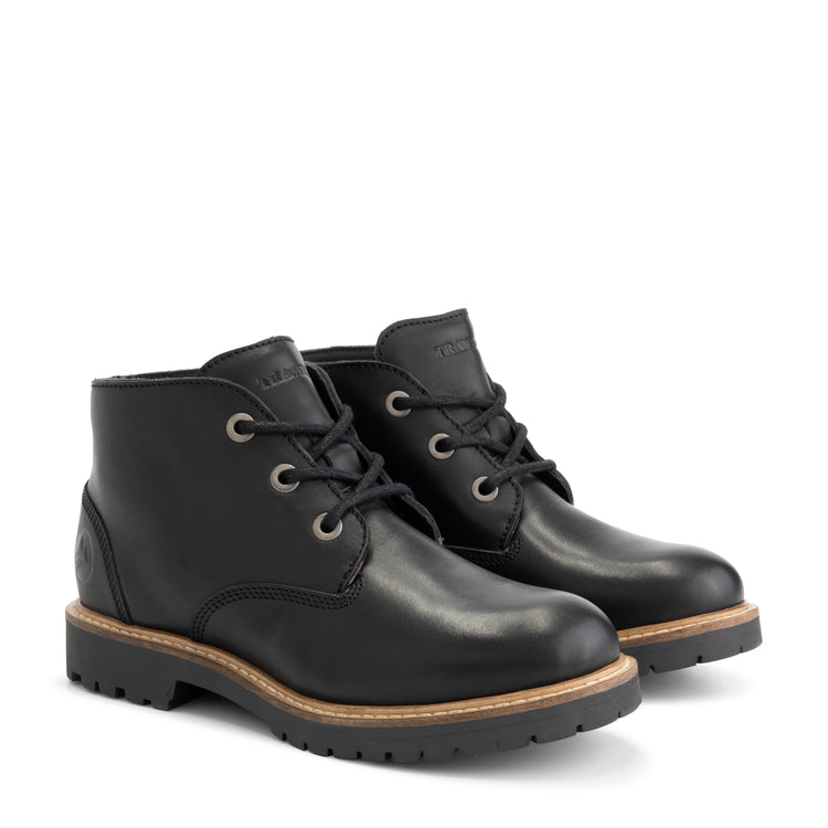 Tovgard - Leather lace-up shoes - Lady - Black FRD