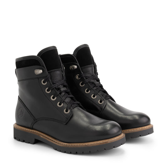 Langesund - Wool-lined lace-up boots - Dames - Black FRD