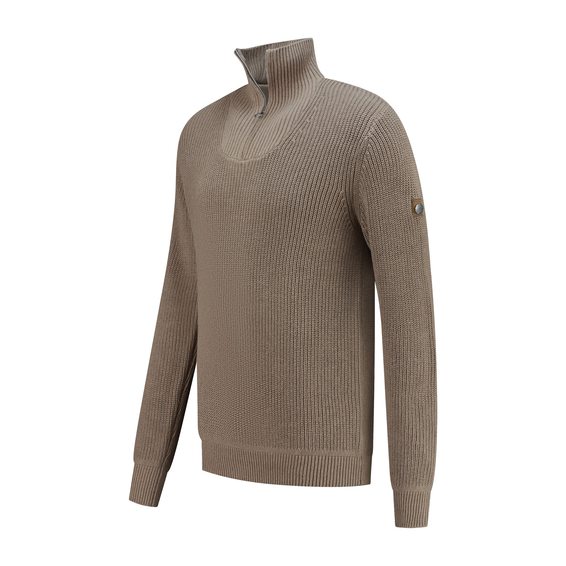 Brecon - Sweater cashmere/cotton blend - Men - Sand FL