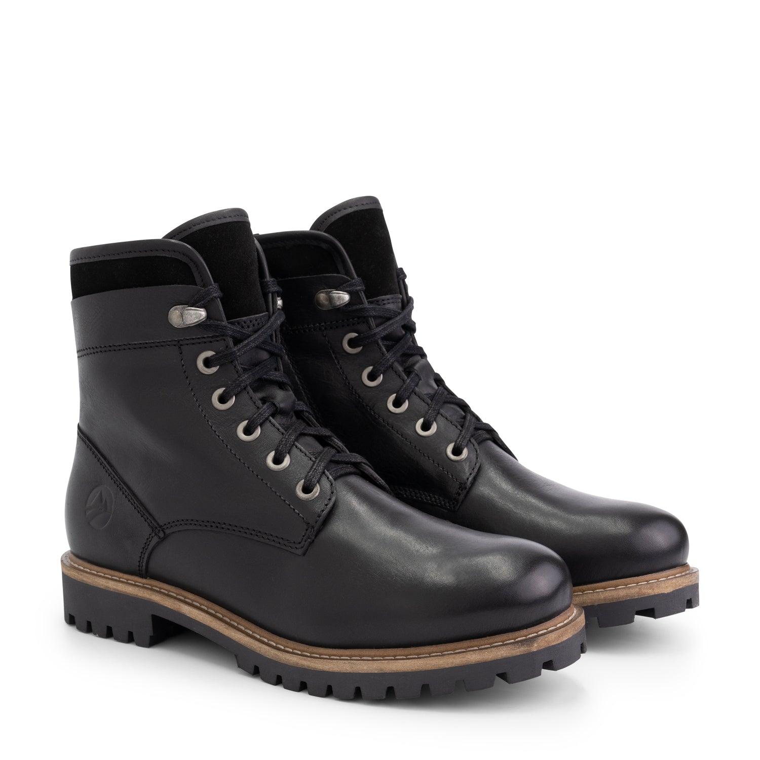 Langesund - Wool-lined lace-up boots - Men - Black FRD