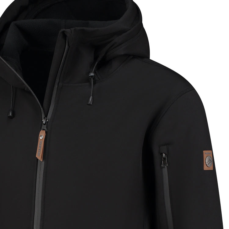 Sverre - Softshell jacket - Men - Black DCB