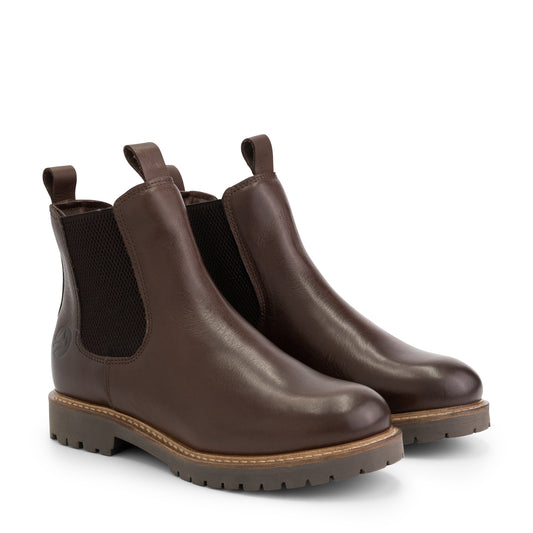 Rosseland - Wool-lined chelsea boots - Lady - Dark Brown FRD